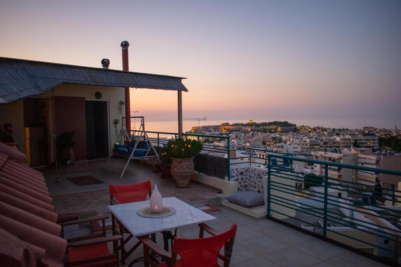 Rooftop With Sea View In Central Rethymno Exteriér fotografie