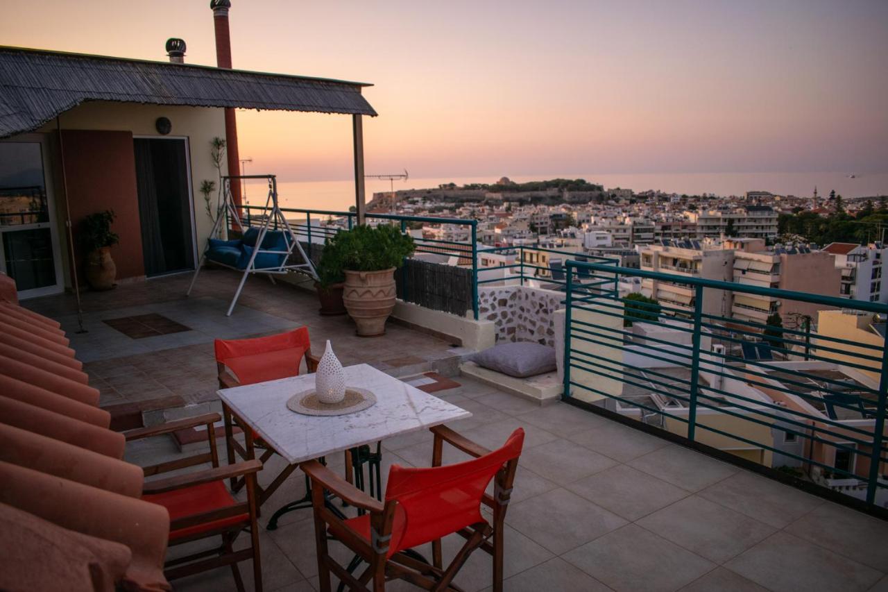 Rooftop With Sea View In Central Rethymno Exteriér fotografie